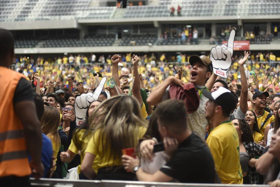 Jogo entre Brasil e Bélgica tem transmissão gratuita na Arena da Baixada