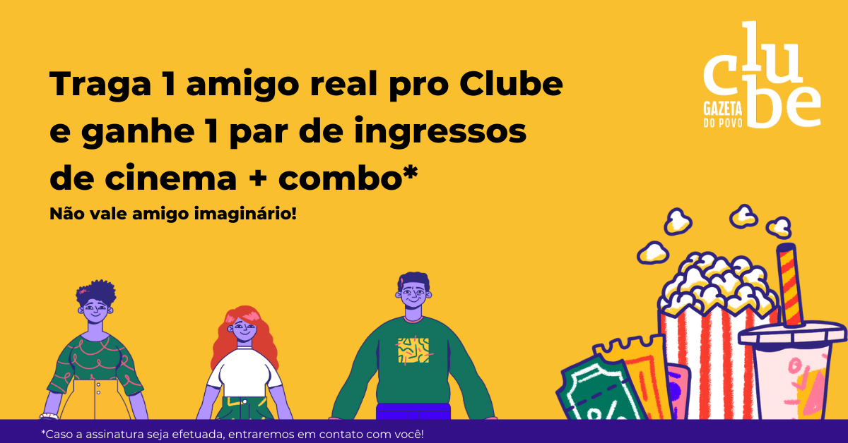 Ganhe 1 par de ingresso de cinema + pipoca + bebida