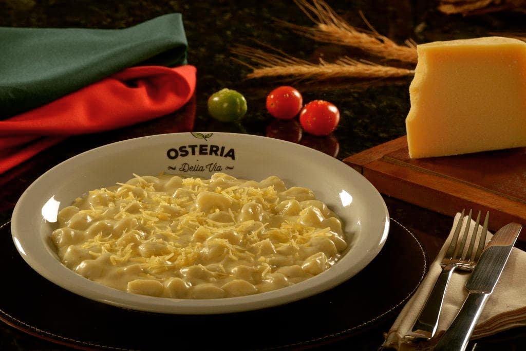 5 massas diferentes para provar da Osteria Della Via