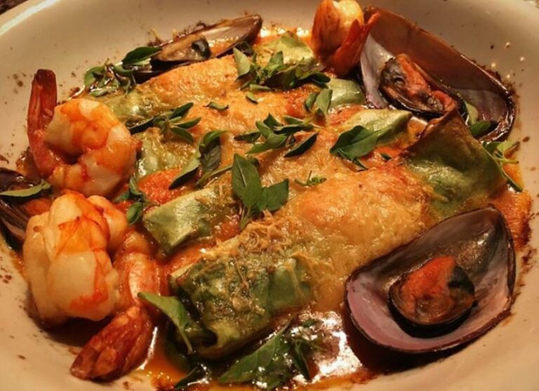 Conheça o cannelloni de frutos do mar do Pescara
