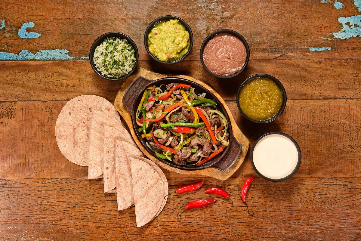 Onde comer fajitas com desconto do Clube