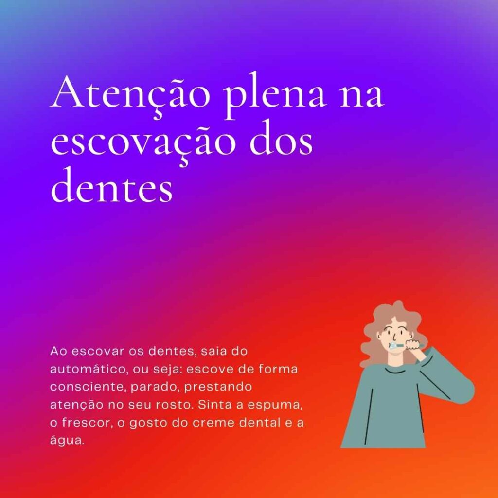 exercício escova de dentes