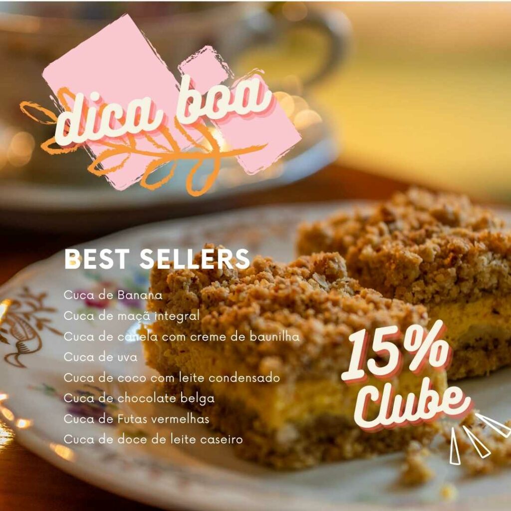 Cuca com farofa sabores e ofertas