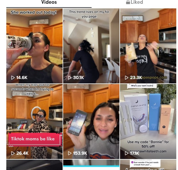 Mães sucesso TikTok Bonnie Lee