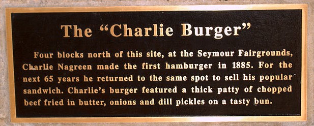 Charlie Hambúrguer placa comemorativa