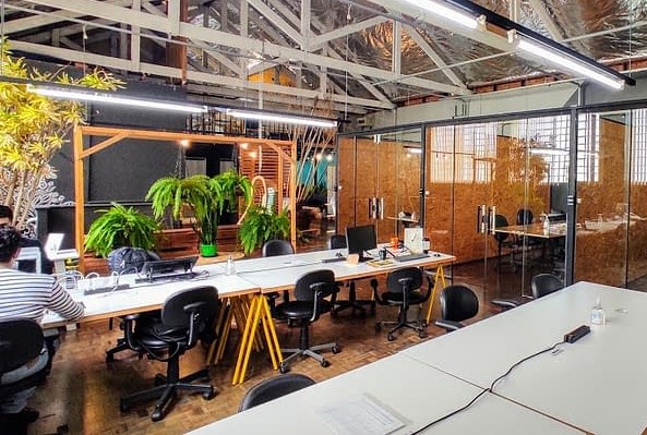 home office alternativo,  o coworking Aldeia