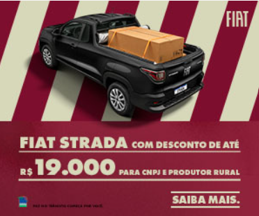Oportunidade: Fiat Strada com até R$ 19mil de desconto. Saiba mais.