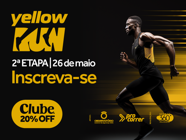 Não perca a segunda etapa da melhor Corrida de Rua da região: Yellow Run, 26/05
